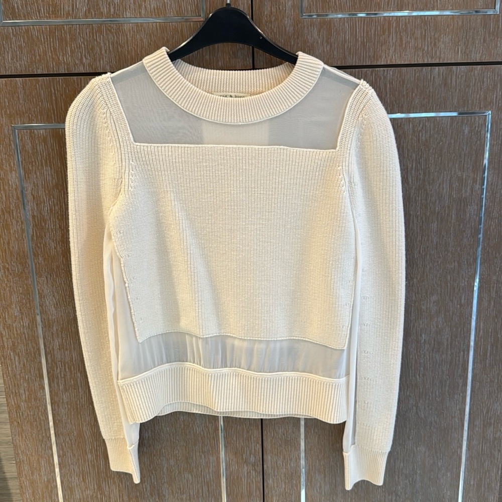 Rag and bone sweater with sheer fabric
